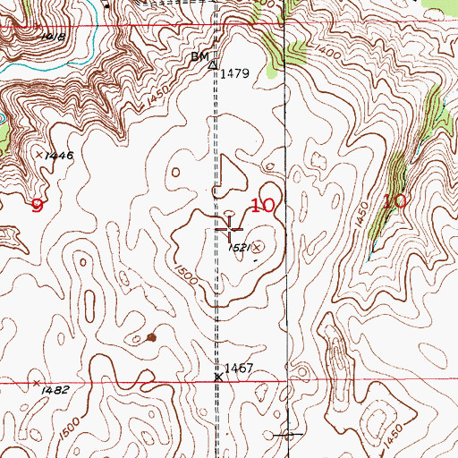 Topographic Map of Bohemia Prairie State Wildlife Management Area, NE