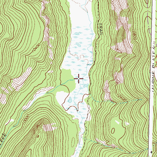 Topographic Map of Fall Creek, CO