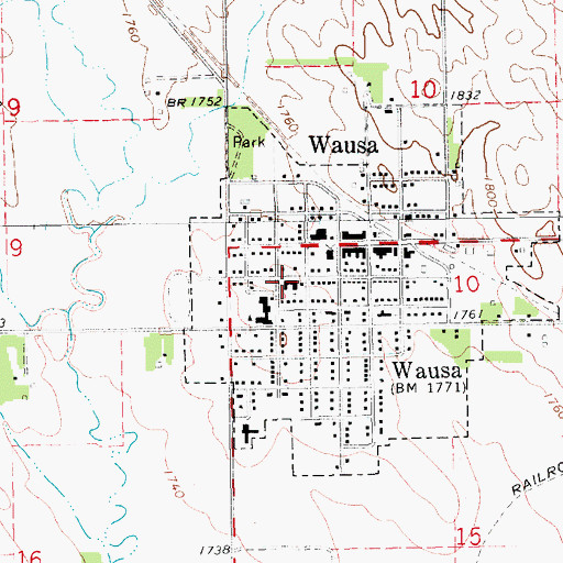 Topographic Map of Thabor Lutheran Church, NE