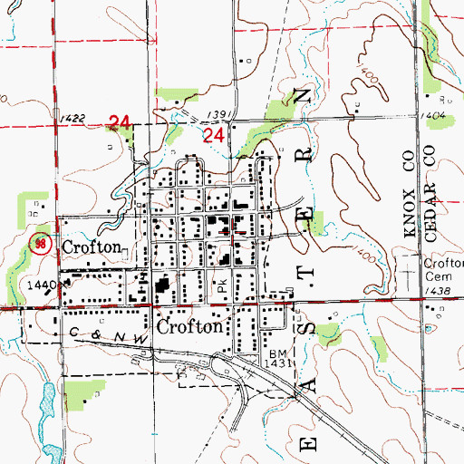 Topographic Map of Tristate Dental, NE