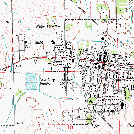Topographic Map of Saint Marks Lutheran Church, NE