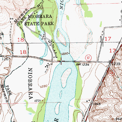 Topographic Map of Sage Brothers Historical Marker, NE