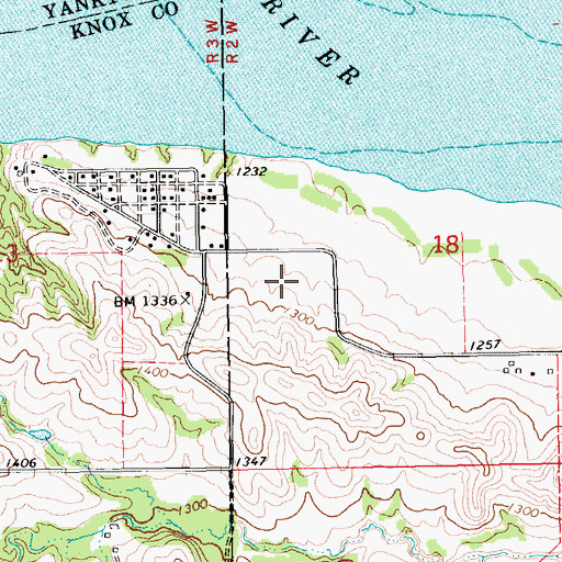 Topographic Map of Lewis and Clark Lake State Recreation Area, NE