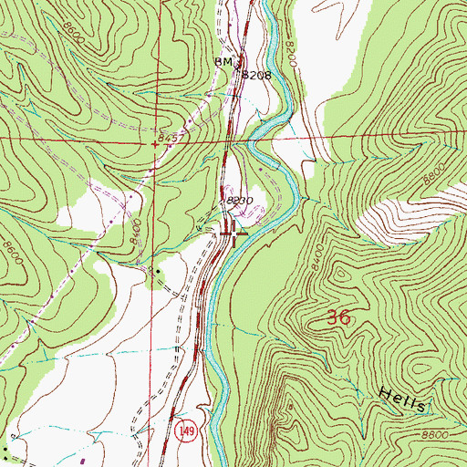 Topographic Map of Dwyer Gulch, CO