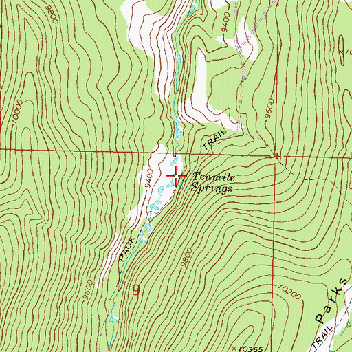 Topographic Map of Tenmile Springs, CO