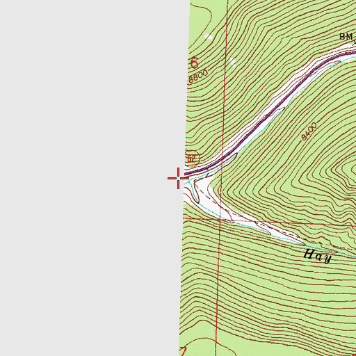 Topographic Map of Hay Creek, CO