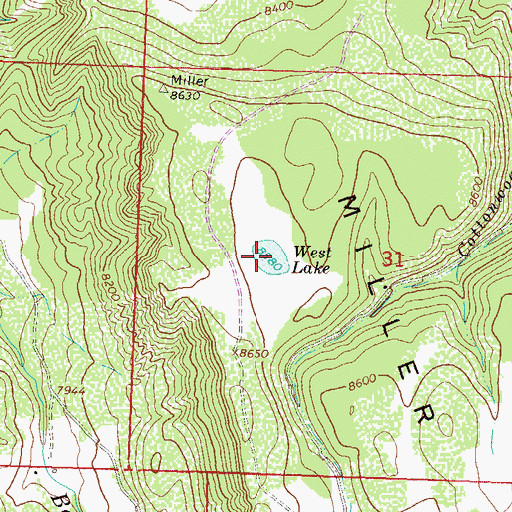 Topographic Map of West Lake, CO