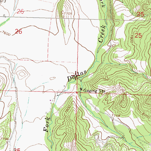 Topographic Map of Beaver Creek, CO
