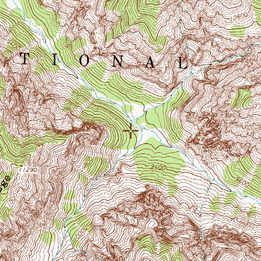 Topographic Map of Wildhorse Creek, CO