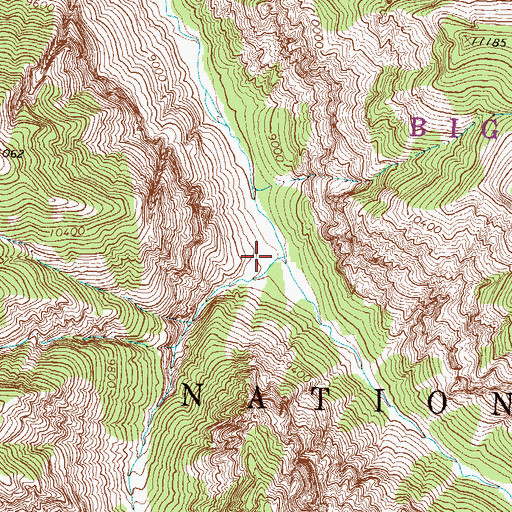 Topographic Map of Difficulty Creek, CO