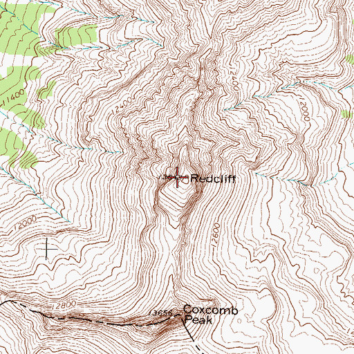 Topographic Map of Redcliff, CO