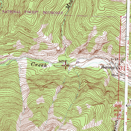 Topographic Map of Modoc Creek, CO