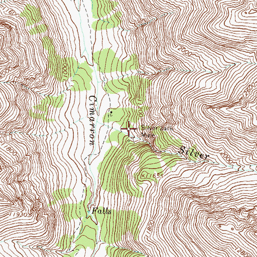 Topographic Map of Silver Jack Mine, CO