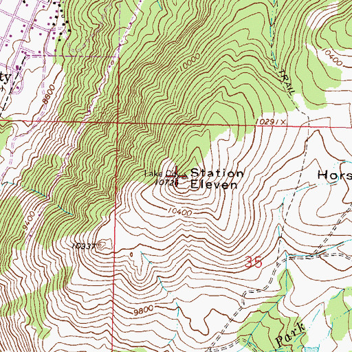 Topographic Map of Station Eleven, CO