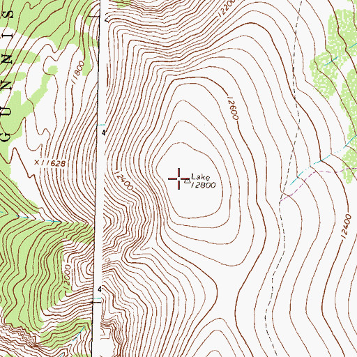 Topographic Map of Mesa Seco, CO