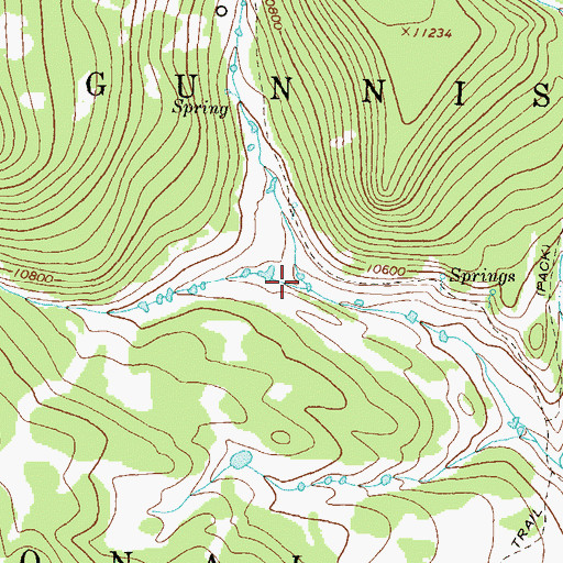 Topographic Map of Caon Infierno, CO