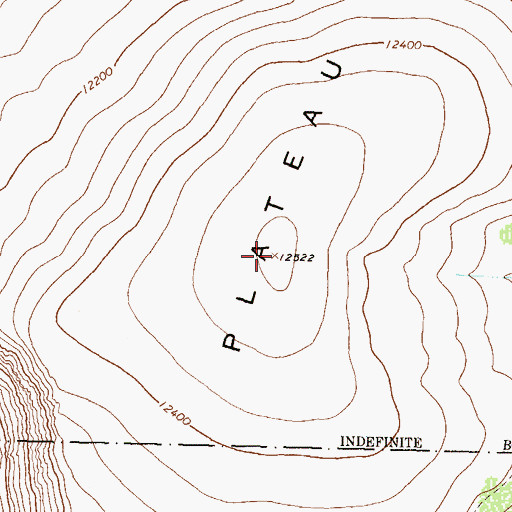 Topographic Map of Cannibal Plateau, CO