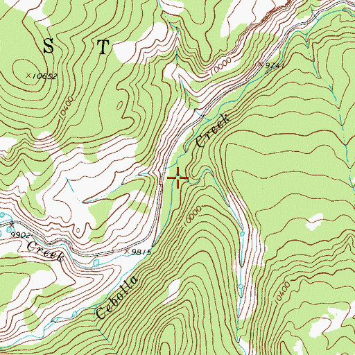 Topographic Map of Poseys Draw, CO