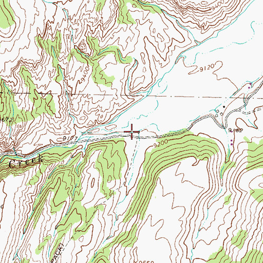 Topographic Map of Pasture Creek, CO