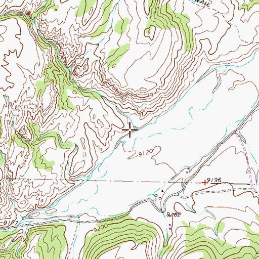 Topographic Map of Wood Gulch, CO