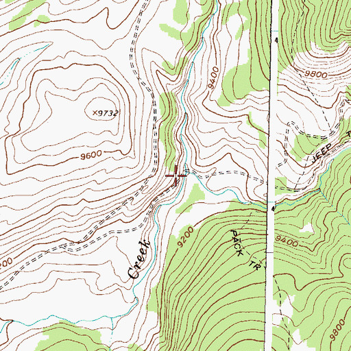Topographic Map of West Brush Creek, CO