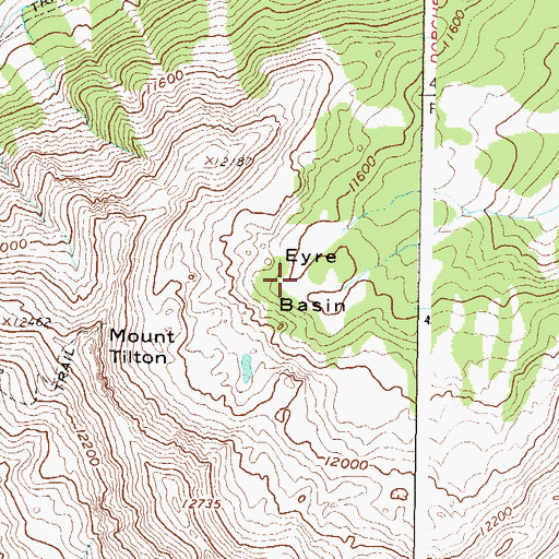 Topographic Map of Eyre Basin, CO