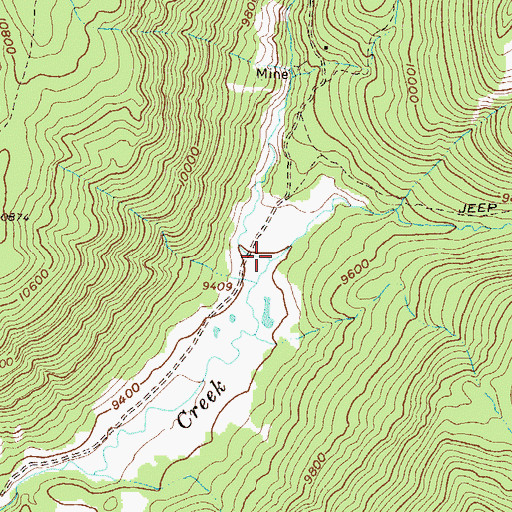 Topographic Map of East Brush Creek, CO