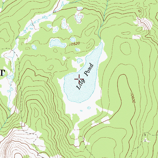 Topographic Map of Lily Pond, CO