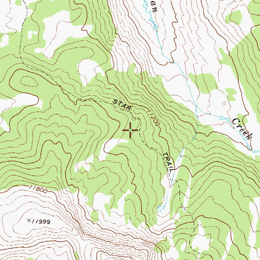 Topographic Map of Star Trail, CO