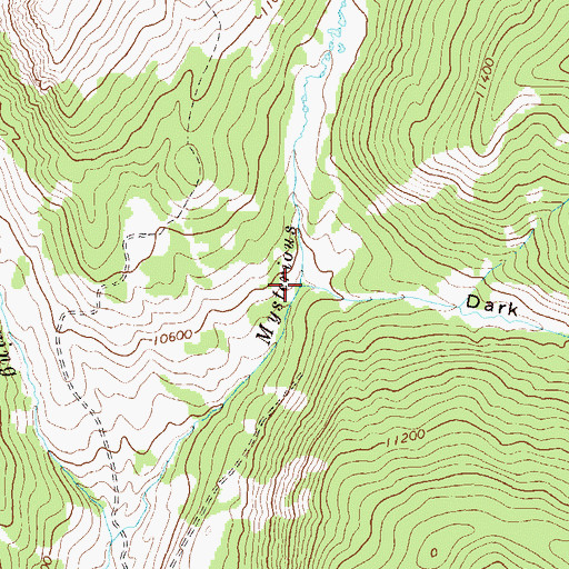 Topographic Map of Dark Gulch, CO