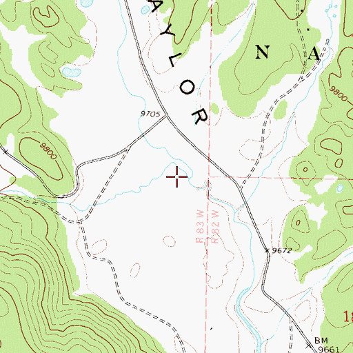 Topographic Map of Trail Creek, CO