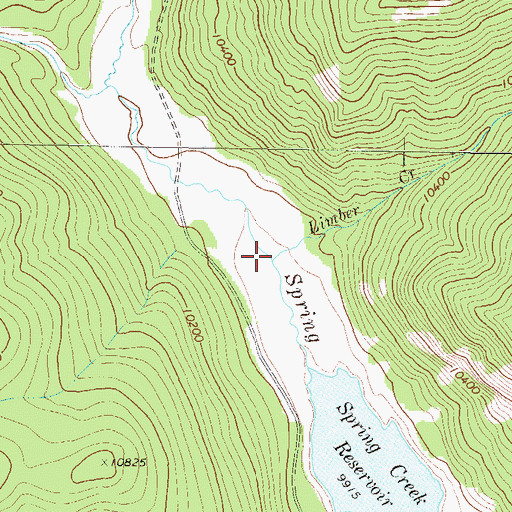 Topographic Map of Limber Creek, CO