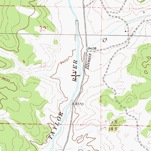 Topographic Map of Illinois Creek, CO