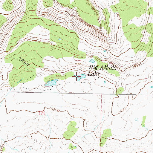 Topographic Map of Big Alkali Lake, CO
