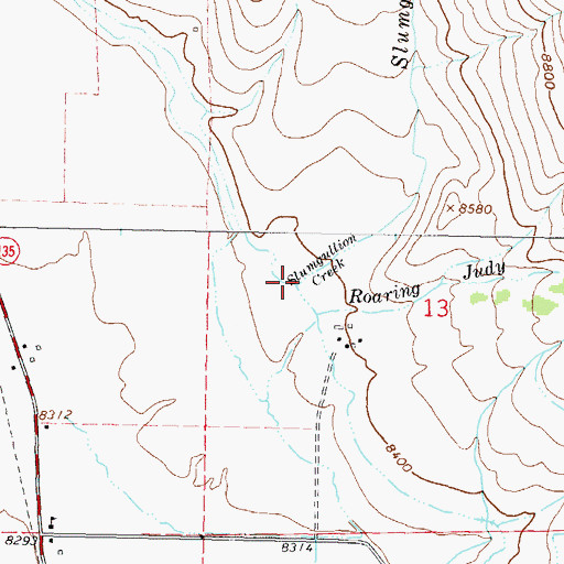 Topographic Map of Slumgullion Creek, CO