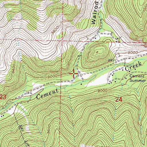 Topographic Map of Walrod Gulch, CO