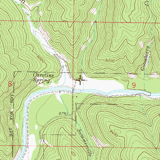 Topographic Map of Excelsior Gulch, CO