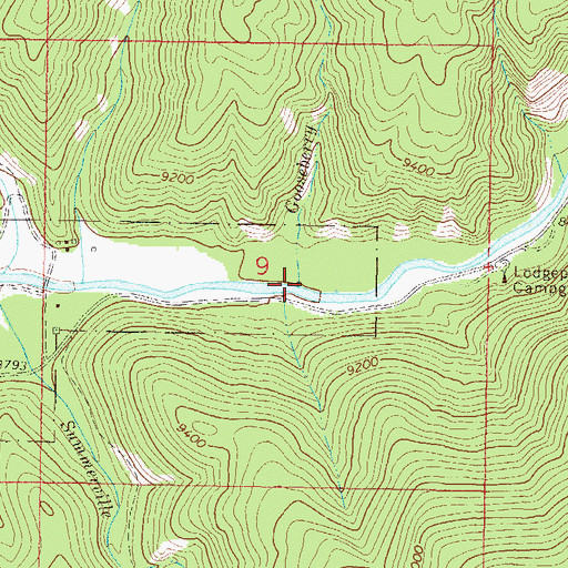 Topographic Map of Gooseberry Creek, CO