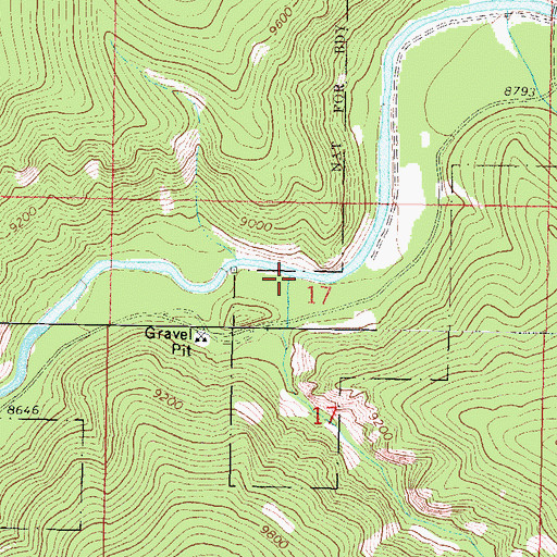 Topographic Map of Crystal Creek, CO