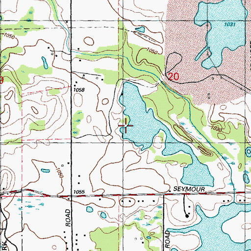 Topographic Map of Whisper Lake, MI