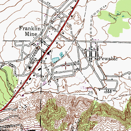 Topographic Map of Keweenaw National Historical Park, MI