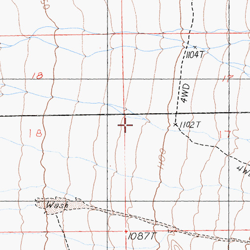 Topographic Map of Mojave National Preserve, CA