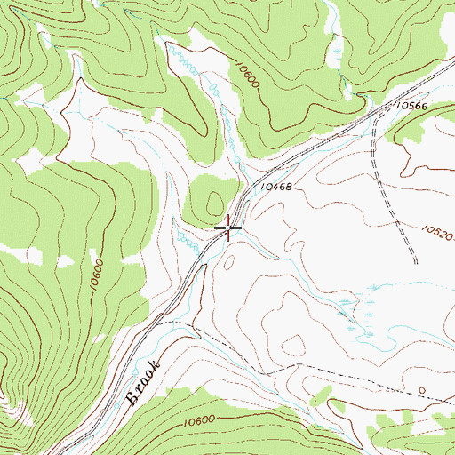 Topographic Map of Dustin Gulch, CO