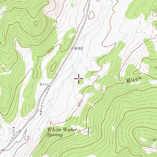 Topographic Map of Buck Gulch, CO