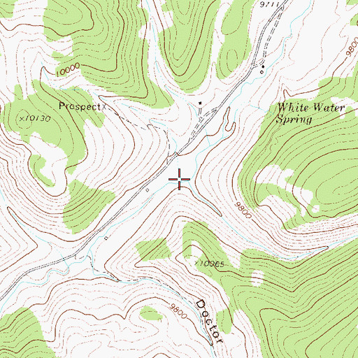 Topographic Map of Ute Gulch, CO