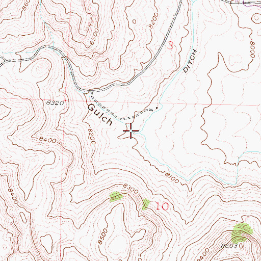 Topographic Map of Maggie Gulch, CO