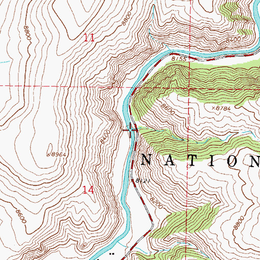 Topographic Map of Copper Gulch, CO