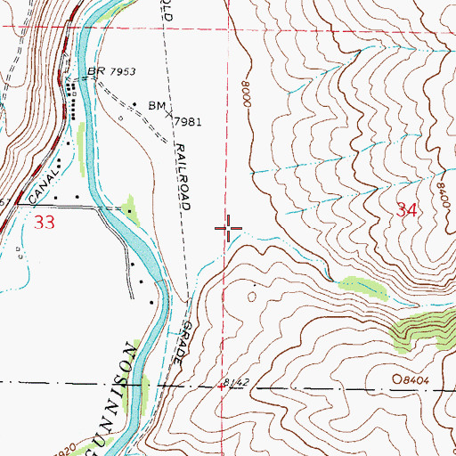 Topographic Map of Leaps Gulch, CO