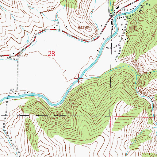 Topographic Map of Beaver Creek, CO