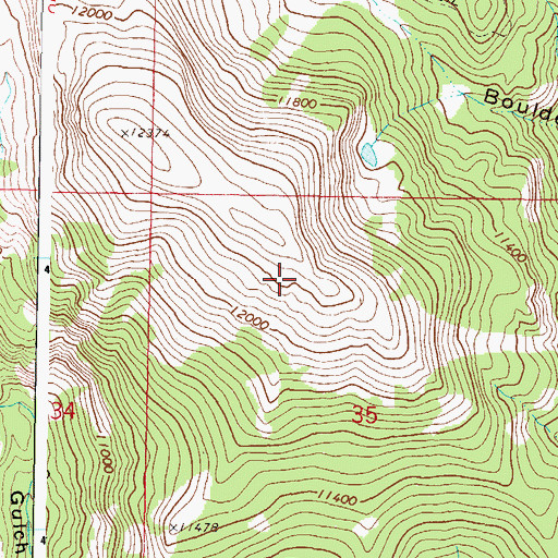 Topographic Map of Onemile Trail, CO